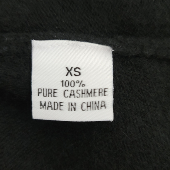 Kings Of Cole Pure Cashmere Rhinestone Skull Cardigan, Size XS - Picture 6 of 7